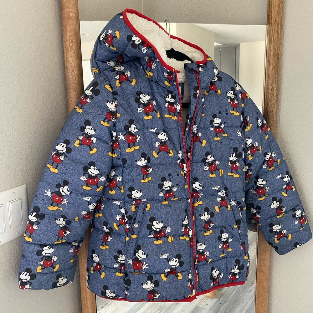 Gap Kids Mickey Mouse Puffer Jacket, Kids XL